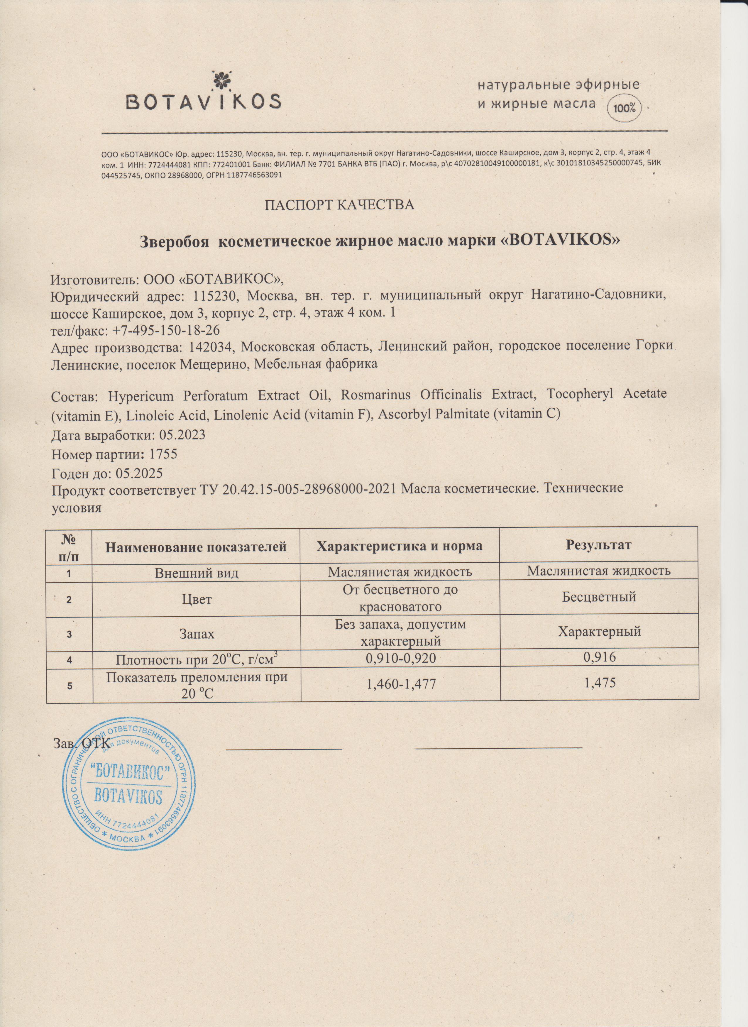 Паспорт №052023